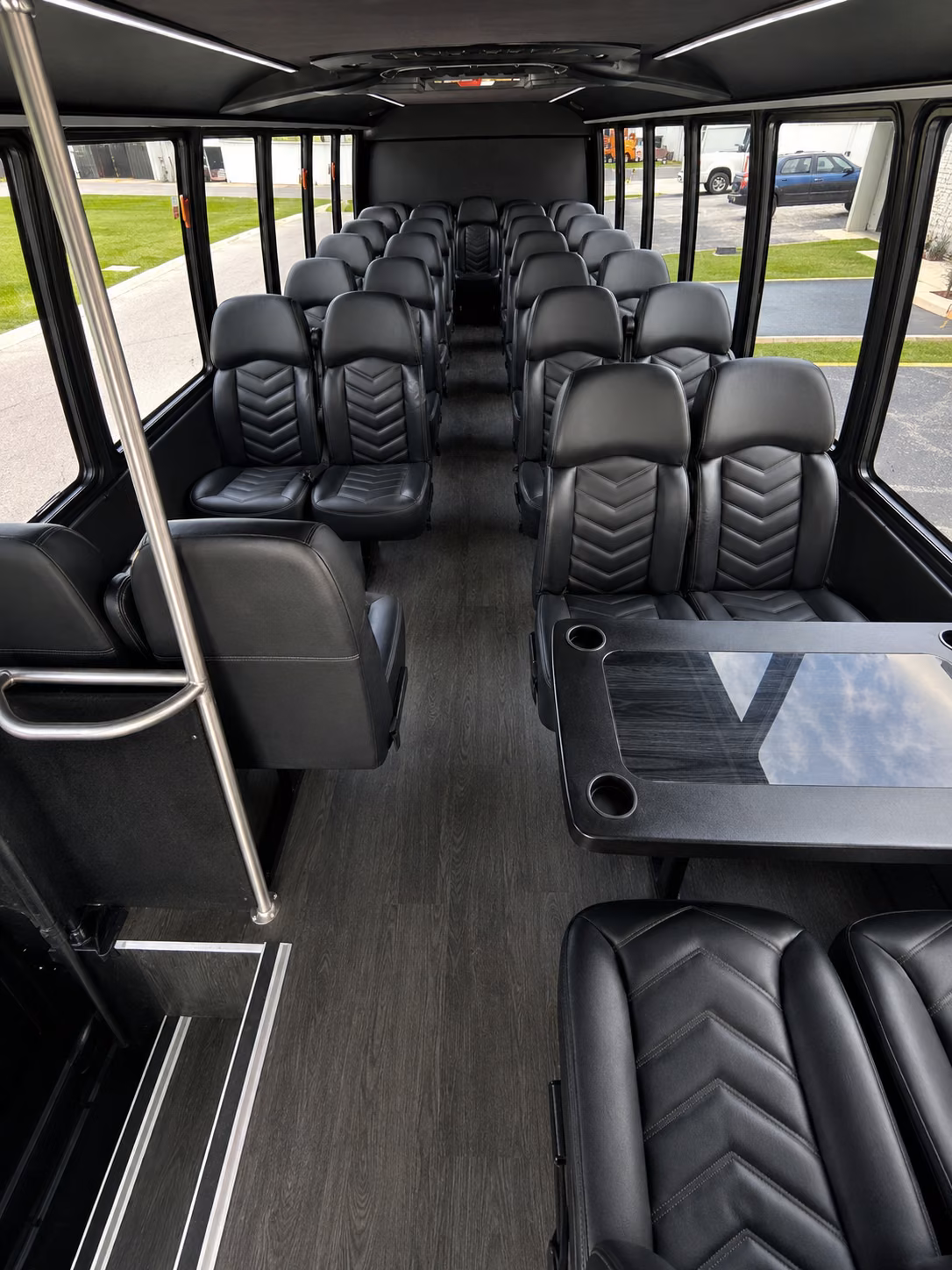 deltona 18 passenger minibus inside