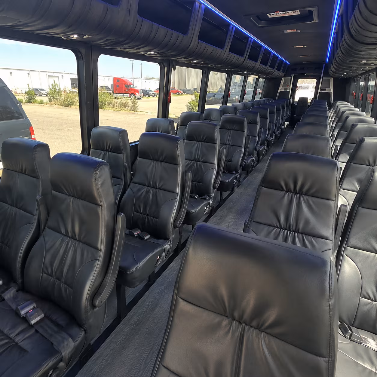deltona 28 passenger minibus interior