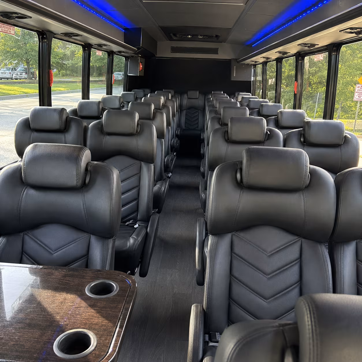 deltona 30 passenger minibus inside