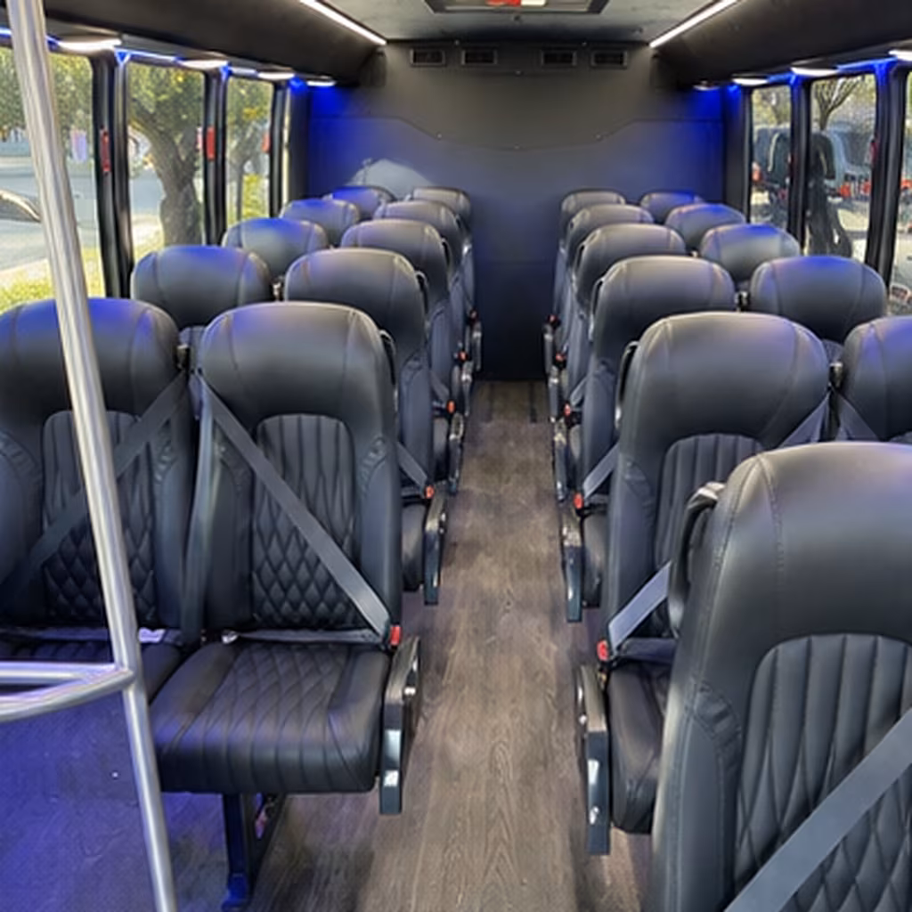 deltona 35 passenger minibus inside